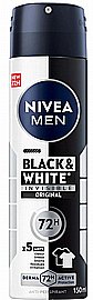 דאודורנט ספריי לגבר בלאק אנד ווייט מכיל 150 מ"ל BLACK AND WHITE INVISIBLE דאודורנט ספריי לגבר בלאק אנד ווייט מכיל 150 מ"ל BLACK AND WHITE INVISIBLE