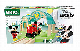 בריו BRIO תחנת רכבת ודמויות דיסני (מיקי טמיני) + קול/הקלטה בריו BRIO תחנת רכבת ודמויות דיסני (מיקי טמיני) + קול/הקלטה