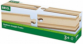 בריו BRIO 4 קטעי מסילה ישרים בינוניים בריו BRIO 4 קטעי מסילה ישרים בינוניים