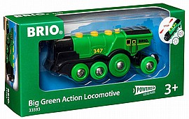 בריו BRIO קטר ירוק גדול + קול ואור בריו BRIO קטר ירוק גדול + קול ואור