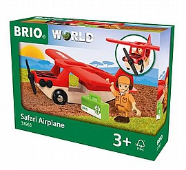 בריו BRIO מטוס סאפרי + דמות ותיק בריו BRIO מטוס סאפרי + דמות ותיק