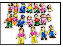 5 דמויות ילדים מעורב 5 דמויות ילדים מעורב