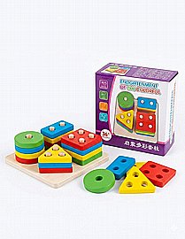 פזל עץ 4 צורות מרובע פזל עץ 4 צורות מרובע