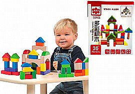 קוביות עץ מוצקות גדולות 64 יחידות קוביות עץ מוצקות גדולות 64 יחידות
