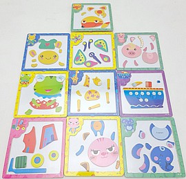 פזל עץ מגנטי מסגרת 15X15 ס"מ פזל עץ מגנטי מסגרת 15X15 ס"מ