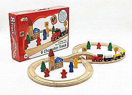 רכבת עץ מסילות 48 חלקים רכבת עץ מסילות 48 חלקים