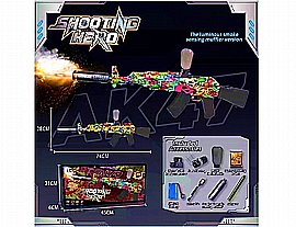 רובה כדורי ג'ל + 10,000 כדורי ג'ל ומשקפי מגן X-Shot - Hyper Trace Fire רובה כדורי ג'ל + 10,000 כדורי ג'ל ומשקפי מגן X-Shot - Hyper Trace Fire
