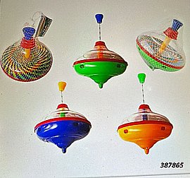 סביבון ידית צבעוני ברשת 18 ס"מ סביבון ידית צבעוני ברשת 18 ס"מ