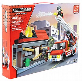 ליגאו כבאית סולם + בנין 356 חלקים ליגאו כבאית סולם + בנין 356 חלקים