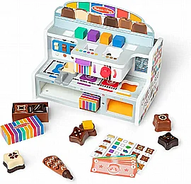 דוכן עץ ליצירת שוקולד - Melissa and Doug דוכן עץ ליצירת שוקולד - Melissa and Doug