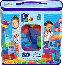 מגה בלוקס בתיק 80 חלקים מגה בלוקס בתיק 80 חלקים