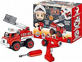 ערכה להרכבת משאית כיבוי RC -Buki -אדום ערכה להרכבת משאית כיבוי RC -Buki -אדום