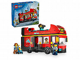 לגו סיטי - אוטובוס תיירות אדום דו קומתי 60407 לגו סיטי - אוטובוס תיירות אדום דו קומתי 60407