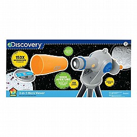 סט 3 באחד מיקרוסקופ/טלסקופ/משקפת דיסקברי DISCOVERY סט 3 באחד מיקרוסקופ/טלסקופ/משקפת דיסקברי DISCOVERY