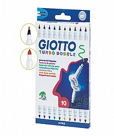 טוש גיאוטו דו צדדי 10 צבעים GIOTTO טוש גיאוטו דו צדדי 10 צבעים GIOTTO