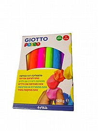 פלסטלינה 120 גרם 6 גוונים זוהרים GIOTTO פלסטלינה 120 גרם 6 גוונים זוהרים GIOTTO