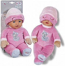 בובת בייבי בורן רכה עם רעשן 30 ס''מ Baby Born - סליפי פינק חתול בובת בייבי בורן רכה עם רעשן 30 ס''מ Baby Born - סליפי פינק חתול