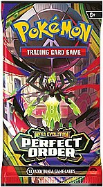 קלפי אספנות פוקימון Pokemon TCG ME: Perfect Order Booster Pack - עשרה קלפים בחפיסה קלפי אספנות פוקימון Pokemon TCG ME: Perfect Order Booster Pack - עשרה קלפים בחפיסה