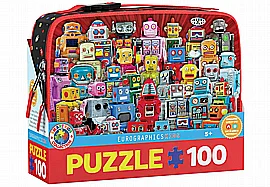 פזל 100 חלקים רובוטים - מגיע בתיק אוכל פזל 100 חלקים רובוטים - מגיע בתיק אוכל